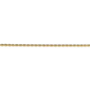 14k 1.50mm Diamond Cut Rope Anklet - Le Vive Jewelry in Riverside