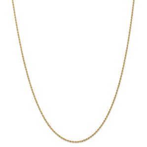 14k 1.50mm Classic Rope Chain - Le Vive Jewelry in Riverside