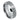 Brushed Center Shiny Beveled Edge with Black Diamond - 8mm - Le Vive Jewelry in Riverside