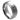 Brushed Finish Center Shiny Stepped Edge with 0.07ct Black Diamond Center Stone - 9mm - Le Vive Jewelry in Riverside