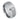 Brushed Finish Center Shiny Stepped Edge with 0.07ct White Diamond Center - 9mm - Le Vive Jewelry in Riverside