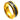 Yellow Gold Plated High Polish with Blue & Black Carbon Fiber Inlay Beveled Edge - 8mm - Le Vive Jewelry in Riverside