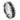 Shiny Beveled Edge with Black Sandstone Carbon Fiber Inlay - 8mm - Le Vive Jewelry in Riverside