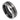 Black IP Plated Grooved Center, Black Carbon Fiber Inlay Inside - 8mm - Le Vive Jewelry in Riverside