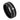 Black IP Ring with 0.07ct & Black Diamond on Grooved Center with High Polish Beveled Edge - 8mm - Le Vive Jewelry in Riverside