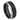 Black IP Plated Brushed Center Beveled Edge - 8mm - Le Vive Jewelry in Riverside