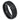 Black IP Plated Domed Brushed Center High Polished Beveled Edge - 8mm - Le Vive Jewelry in Riverside