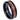 Black IP Plated Beveled Edge with Hawaiian Koa Wood Inlay - 8mm - Le Vive Jewelry in Riverside