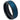 Blue Tone IP Plated Ice Finish Center High Polished Stepped Edge - 8mm - Le Vive Jewelry in Riverside