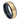 Two-tone Black IP Inside & Yellow Gold IP Hammered Finish with Center Groove Stepped Edge - 8mm - Le Vive Jewelry in Riverside