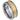 Yellow Gold IP Plated Ice Finish Center High Polished Stepped/Beveled Edge - 8mm - Le Vive Jewelry in Riverside