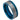 Off-Center Grooved Blue IP Plated Brushed Pipe Cut Ring - 8mm - Le Vive Jewelry in Riverside