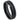 Black IP Plated Shiny Grooved Center Brushed Beveled Edge - 6mm - Le Vive Jewelry in Riverside