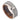 Ice Finish Beveled Edge with African Sapele Mahogany Wood Sleeve/Inner Ring - 8mm - Le Vive Jewelry in Riverside