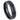 Black IP Plated Brushed Center Shiny Lines on each side Beveled Edge - 6mm - Le Vive Jewelry in Riverside