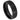 Black IP Plated Pipe Cut Brushed Center with Grooved Sides - 7mm - Le Vive Jewelry in Riverside