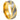 Two-tone Gray & Yellow IP Plated Notched Ring - 8mm - Le Vive Jewelry in Riverside