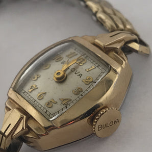 Ladies Vintage Bulova 10k Gold Filled Watch 17 Jewels - Le Vive Jewelry in Riverside