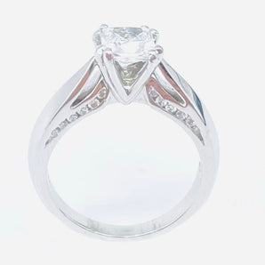 Verragio Platinum Classico Solitaire Engagement Ring - Le Vive Jewelry in Riverside