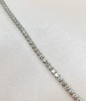 14k White Gold Tennis Bracelet - Le Vive Jewelry in Riverside