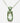 18K Prasiolite and Tsavorite Pendant with 16'' Necklace - Le Vive Jewelry in Riverside