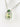 18k White Gold Prasiolite (Green Amethyst) With Diamonds and Tsavorite Pendant with 16'' neckalce - Le Vive Jewelry in Riverside