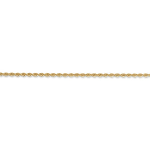 14k 1.50mm Classic Rope Anklet - Le Vive Jewelry in Riverside