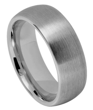 Brushed Domed Classic Style - 8mm - Le Vive Jewelry in Riverside