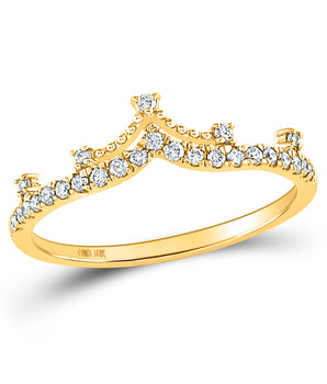 10K Gold 1/5 Carat TW Diamond Stackable Band - Le Vive Jewelry in Riverside