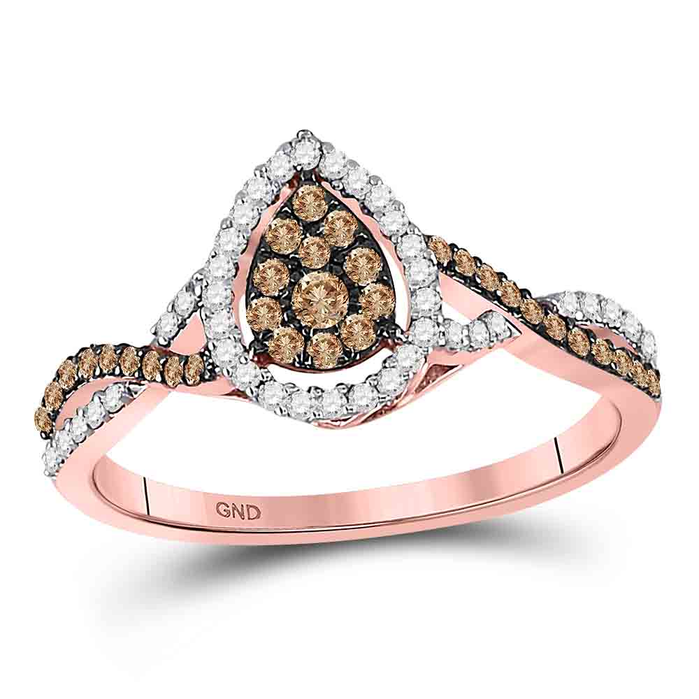 10K Gold 1/3 Carat TW Chocolate Diamond Ring - Le Vive Jewelry in Riverside