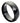 Domed Black IP Plated Faceted Ring - 8mm - Le Vive Jewelry in Riverside