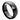Domed Black IP Plated Faceted Ring - 8mm - Le Vive Jewelry in Riverside
