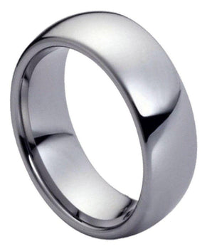 High Polish Classic Domed Band - 7mm - Le Vive Jewelry in Riverside