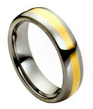 High Polished Yellow Gold IP Plated Center - 6mm - Le Vive Jewelry in Riverside