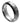Multi-Grooved Brushed Center with 0.07ct Black Diamond Center - 7mm - Le Vive Jewelry in Riverside