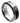 Blue & Black Carbon Fiber Inlay with 0.07ct Blue Sapphire Center Stone - 8mm - Le Vive Jewelry in Riverside