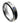 Blue & Black Carbon Fiber Inlay with 0.07ct Blue Sapphire Center Stone - 6mm - Le Vive Jewelry in Riverside
