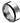 Flat High Polish (only the Beveled Edge is Black IP Plated) - 8mm - Le Vive Jewelry in Riverside