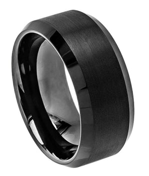 Brushed Center High Polish Beveled Edge - 10mm - Le Vive Jewelry in Riverside