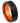 Black Plated Beveled Edge with ORANGE Anodized Aluminum Sleeve - 8mm - Le Vive Jewelry in Riverside