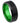 Black Plated Beveled Edge with GREEN Anodized Aluminum Sleeve - 8mm - Le Vive Jewelry in Riverside