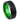 Black Plated Beveled Edge with GREEN Anodized Aluminum Sleeve - 8mm - Le Vive Jewelry in Riverside
