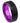 Black Plated Beveled Edge with PURPLE Anodized Aluminum Sleeve - 8mm - Le Vive Jewelry in Riverside