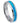 Synthetic Blue Green Opal Inlay Beveled Edge - 6mm - Le Vive Jewelry in Riverside