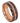 Beveled Edge Brushed Brown IP Plated Outside with Rose Gold IP Plated Grooved Center & Inside ��������� 8mm - Le Vive Jewelry in Riverside