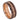 Beveled Edge Brushed Brown IP Plated Outside with Rose Gold IP Plated Grooved Center & Inside ��������� 8mm - Le Vive Jewelry in Riverside