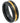 Black IP Plated Ring with Yellow IP Plated Grooved Center - 8mm - Le Vive Jewelry in Riverside
