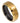 Yellow Gold Tone IP Plated with Black Carbon Fiber Inlay Inside - 8mm - Le Vive Jewelry in Riverside