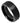 Black IP Plated Hammered Center with Stepped Edge - 8mm - Le Vive Jewelry in Riverside