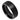 Black IP Plated Hammered Center with Stepped Edge - 8mm - Le Vive Jewelry in Riverside